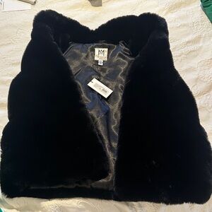 Milly Minis Plush Black Vest for Kids